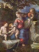 RAFFAELLO Sanzio Hl. Familie unter der Eiche, mit Johannes dem Taufer Germany oil painting artist
